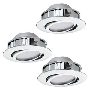 Eglo 95858 - комплект от 3 димируеми вградени LED осветителни тела PINEDA LED/5,5W/230V
