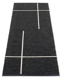 Черна пътека за открито и закрито 70x180 cm Fred Black – Pappelina