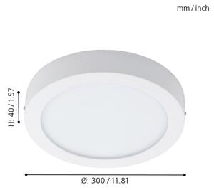 Eglo 96168 - LED таванно осветително тяло за баня FUEVA 1 LED/22W/230V IP44