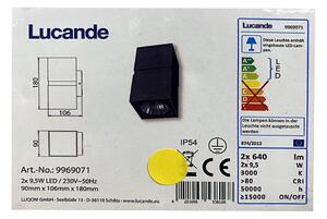 Lucande - LED Екстериорен аплик GABRIELA 2xLED/9,5W/230V IP54