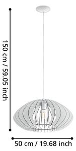 Eglo 95254 - Полилей COSSANO 2 1xE27/60W/230V