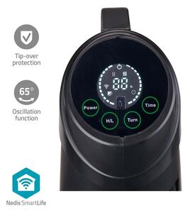 Nedis HTPA21BKW - Екстериорен подгряващ елемент SmartLife 600/1200W/230V Wi-Fi Tuya IP24