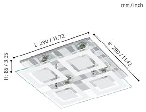 Eglo 94226 - LED лампа за таван ALMANA 4xGU10-LED/3W/230V
