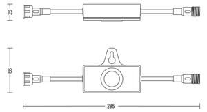Philips - Екстериорен сензор за здрач с таймер GARDENLINK 24V IP67