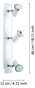 Eglo 95994 - LED За баня Точково осветително тяло TAMARA 1 3xGU10-LED/3,3W/230V IP44