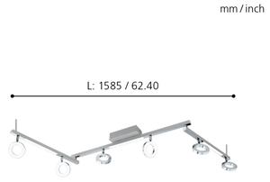 Eglo 96183 - Спот CARDILLIO 1 6xLED/3,2W + 3xLED/3,3/230V