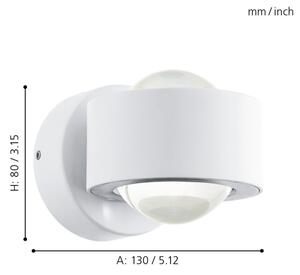 Eglo 96048 - LED Стенна лампа ONO 2 2xLED/2,5W/230V