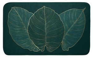 Тъмнозелен килим за баня 45x75 cm Jade – douceur d'intérieur