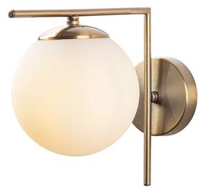 Бяла и златисто стенна лампа ø 15 cm Antique – Opviq lights