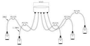 Globo A110-5 - Висяща осветление MARACANA 5xE27/60W/230V
