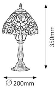 Rabalux 8089 - Tiffany Витражна настолна лампа MIRELLA 1xE14/40W/230V