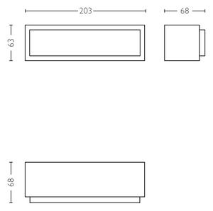 Philips 17354/93/P3 - LED Екстериорен аплик LED/4,5W IP44