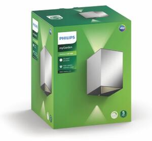 Philips 17358/47/P0 - LED външно стенно осветително тяло CISTUS 2xLED/4,5W/230V IP44