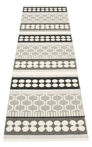 Сива и кремава пътека за открито и закрито 70x270 cm Asta Warm Grey – Pappelina