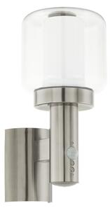 Eglo 95017 - Екстериорна Стенна лампа на сензор POLIENTO 1xE27/40W IP44