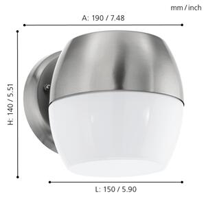 Eglo 95982 - LED Екстериорна Стенна лампа ONCALA LED/11W IP44