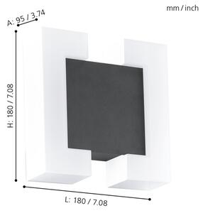 Eglo 95988 - LED Екстериорна Стенна лампа SITIA 2xLED/4,8W IP44