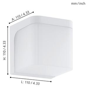 Eglo 96255 - LED външно стенно осветително тяло JORBA LED/4,9W/230V IP44
