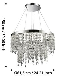Eglo 39281 - LED Димируем пендел ANTELAO LED/45W/230V