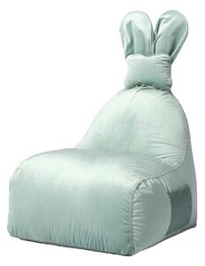Детски пуф в цвят мента Funny Bunny – The Brooklyn Kids
