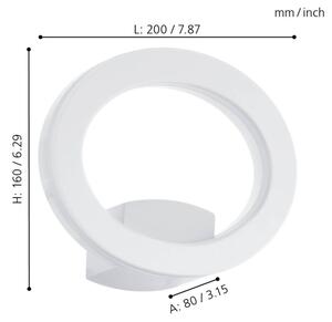 Eglo 96274 - LED външно стенно осветително тяло EMOLLIO LED/10W/230V IP44