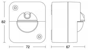 STEINEL 66048 - Екстериорен инфрачервен сензор IR 180 AP 180° IP54 бял
