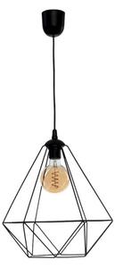 Висящ полилей BASKET 1xE27/60W/230V черен