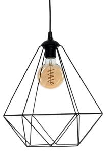 Висящ полилей BASKET 1xE27/60W/230V черен