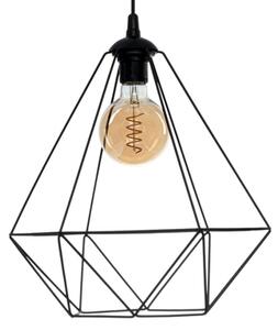Висящ полилей BASKET 1xE27/60W/230V черен