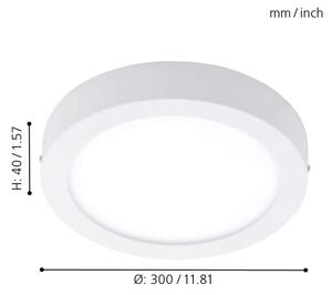 Eglo - LED RGBW димируемо таванно осветително тяло FUEVA-C LED/21W/230V