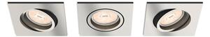 Philips 50403/17/PN - Комплект 3x Осветление за окачен таван DONEGAL 1xGU10/5,5W/230V