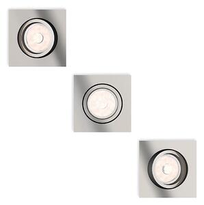 Philips 50403/17/PN - Комплект 3x Осветление за окачен таван DONEGAL 1xGU10/5,5W/230V