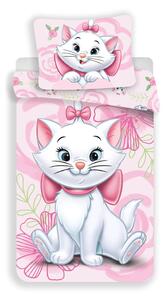 Розово единично памучно детско спално бельо 140x200 cm Marie Cat "Pink" – Jerry Fabrics