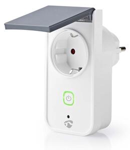 Nedis WIFIPO120FWT - Интелигентен екстериорен контакт 3680W/230V/Тип F/16A Wi-Fi IP44
