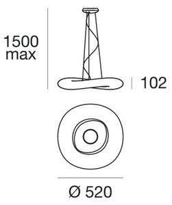 Linea Light 8005 - LED Димируем пендел MR. MAGOO LED/23W/230V