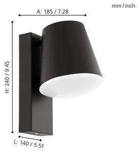 Eglo 97146 - Екстериорна Стенна лампа CALDIERO 1xE27/10W/230V IP44