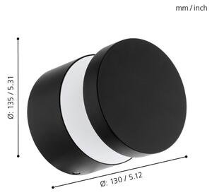 Eglo 65038 - LED външен стенен осветител MELZO PRO LED/11W/230V IP44 черен