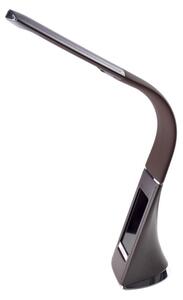 LED Димируема настолна лампа с дисплей LED/6W/230V кафява