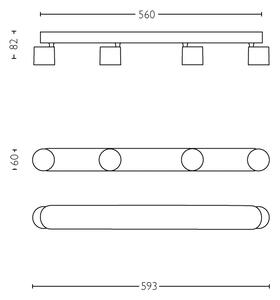 Philips 56244/31/P0 - LED Димируем спот STAR 4xLED/4,5W/230V