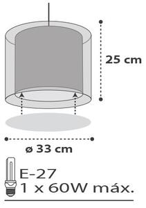 Dalber D-41412E - Детски Полилей CLOUDS 1xE27/60W/230V