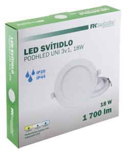 LED Лампа за вграждане в баня LED/18W/230V 3000/4000/6000K IP44