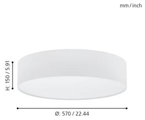 Eglo 97611 - Лампа PASTERI 3xE27/25W/230V 57 cm