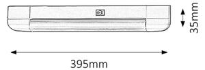 Rabalux 2306 - LED Лампа за под кухненски шкаф BAND LIGHT 1xG13/10W/230V сребрист