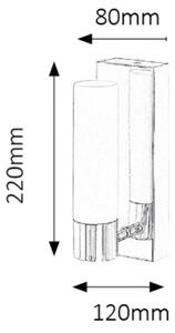 Rabalux 5749 - LED стенно осветително тяло за баня JIM LED/5W/230V IP44