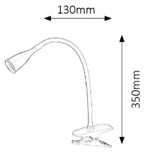 Rabalux 4195 - LED настолна лампа с прищепка JEFF LED/4,5W/230V синя