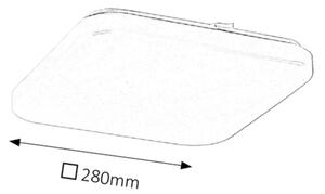 Rabalux 2286 - LED квадратен таванен плафон ROB LED/20W/230V