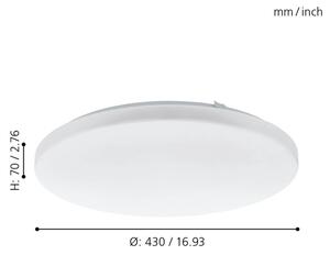 Eglo 97873 - LED Лампа за таван FRANIA LED/33,5W/230V