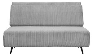 Светлосив разтегателен диван от рипсено кадифе 140 cm Mallory – Støraa