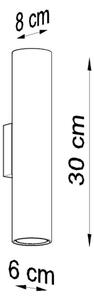 Sollux SL.0326 - Аплик LAGOS 2xGU10/10W/230V бял
