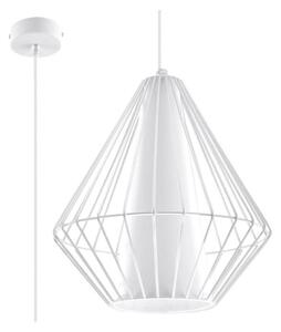 Полилей на верижка DEMI 1xE27/60W/230V бяла